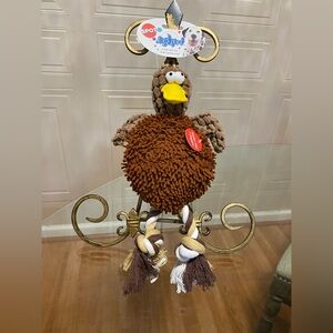 Spot Giggler Plush Dog Toy Chicken  Assorted, 12 in By Spot